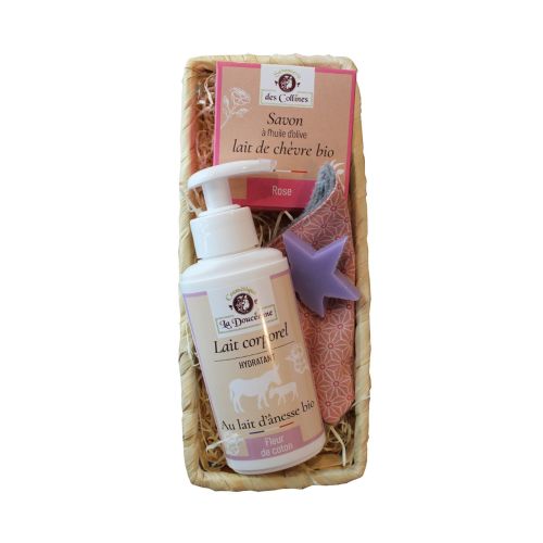 Coffret Savons et cosmétiques lait d'ânesse - Savonnerie des Collines