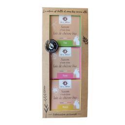 Pack 3 savons lait de chèvre 100g